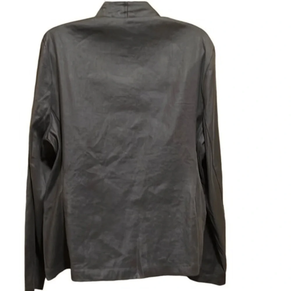 Amour Vert Meredith Femme Fete Blazer Sz XL Gray Unlined Button Closure NWT - Picture 3 of 7